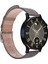 LW38 Siyah Kasa 38 mm Kahverengi Kordon Akıllı Saat 4