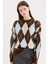 Regular Fit Baklava Desenli Bisiklet Yaka Triko Kazak D9519Ax24Wn 1