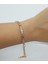 Xupıing Jewelry Zirkon Taşlı Rose Gold Kare Zincir Bileklik 2