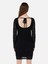 Slim Fit Kadın Siyah Uzun Kol Elbise Cl1067308 3
