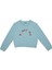 Kız Çocuk Sweatshirt - Turkuaz 1