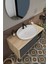 Banyo Gül 90 cm Demonte Banyo Dolabı Ayna Lavabo 2