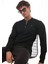 Yarım Fermuarlı Kolej Yaka Sweatshirt Regular Fit-Siyah- 2317 2