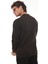Yarım Fermuarlı Kolej Yaka Sweatshirt Regular Fit-Koyu Kahverengi- 2317 5