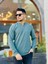 Yarım Fermuarlı Kolej Yaka Sweatshirt Regular Fit-Haki- 2317 1