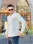 Yarım Fermuarlı Kolej Yaka Sweatshirt Regular Fit-Ekru- 2317 4