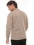 Yarım Fermuarlı Kolej Yaka Sweatshirt Regular Fit-Bej- 2317 3