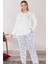 Büyük Beden Battal Uzun Kol Pijama Takımı Dowry B09-160 2