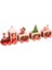 Tekno Trust Ahşap Noel Tren Süsleme Noel Dekorasyon Ev Noel Baba Hediye Oyuncaklar El Sanatları Kurabiye 1