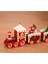 Tekno Trust Ahşap Noel Tren Süsleme Noel Dekorasyon Ev Noel Baba Hediye Oyuncaklar El Sanatları Kurabiye 2