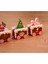 Tekno Trust Ahşap Noel Tren Süsleme Noel Dekorasyon Ev Noel Baba Hediye Oyuncaklar El Sanatları Kurabiye 3