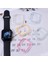 Apple Watch 9/8/7 Seri Uyumlu 45MM Neon Fosfor Çerçeve Şeffaf Kasa Ekran Koruyucu 3