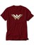 Wonder Woman Metal Logo Kırmızı Tişört 1