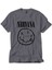 Nirvana Smiley Face Gri Tişört 1