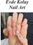 4 Adet Kendinden Yapışkanlı Tırnak Sticker, Nail Art, Tırnak Süsleme, Tırnak Dövmesi 5