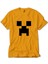 Minecraft Creeper Face Sarı Tişört 1