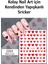 4 Adet Kendinden Yapışkanlı Tırnak Sticker, Nail Art, Tırnak Süsleme, Tırnak Dövmesi 3