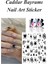 3 Adet Kendinden Yapışkanlı Tırnak Sticker, Nail Art, Tırnak Süsleme, Tırnak Dövmesi 2