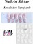 4 Adet Kendinden Yapışkanlı Tırnak Sticker, Nail Art, Tırnak Süsleme, Tırnak Dövmesi 3