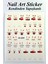 4 Adet Kendinden Yapışkanlı Tırnak Sticker, Nail Art, Tırnak Süsleme, Tırnak Dövmesi 5