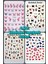 4 Adet Kendinden Yapışkanlı Tırnak Sticker, Nail Art, Tırnak Süsleme, Tırnak Dövmesi 1