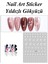 4 Adet Kendinden Yapışkanlı Tırnak Sticker, Nail Art, Tırnak Süsleme, Tırnak Dövmesi 2