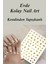 4 Adet Kendinden Yapışkanlı Tırnak Sticker, Nail Art, Tırnak Süsleme, Tırnak Dövmesi 5
