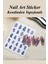 4 Adet Kendinden Yapışkanlı Tırnak Sticker, Nail Art, Tırnak Süsleme, Tırnak Dövmesi 5