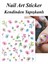 4 Adet Kendinden Yapışkanlı Tırnak Sticker, Nail Art, Tırnak Süsleme, Tırnak Dövmesi 2