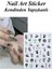 4 Adet Kendinden Yapışkanlı Tırnak Sticker, Nail Art, Tırnak Süsleme, Tırnak Dövmesi 3
