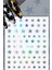 4 Adet Kendinden Yapışkanlı Tırnak Sticker, Nail Art, Tırnak Süsleme, Tırnak Dövmesi 5