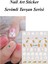 4 Adet Kendinden Yapışkanlı Tırnak Sticker, Nail Art, Tırnak Süsleme, Tırnak Dövmesi 3