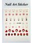 4 Adet Kendinden Yapışkanlı Tırnak Sticker, Nail Art, Tırnak Süsleme, Tırnak Dövmesi 4