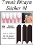 Kendinden Yapışkanlı Sticker Sınırsız Dizayn Nail Art Tırnak Süsleme 2