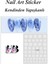 4 Adet Kendinden Yapışkanlı Tırnak Sticker, Nail Art, Tırnak Süsleme, Tırnak Dövmesi 3