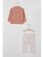Lisanslı Pembe Kız Bebek Uzun Kol SweaT-shirt Takım 3