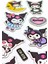 Kuromi Sticker Simli Parıltılı Çıkartma Etiket 2