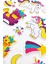 Unicorn Sticker Kabartmalı Çıkartma Etiket Sticker 2