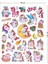 Sevimli Unicorn Kabartmalı Çıkartma Etiket Sticker Çocuk Stickerları 4