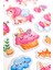 Unicorn Sticker Kabartmalı Çıkartma Etiket Sticker 4