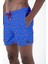 Saks Mavi Desenli Standart Boy Mayo Deniz Şortu 1