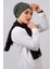 Haki Pratik Hazır Geçmeli Tesettür Bone Sandy Kumaş Taşlı 1456_09 1
