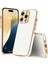 iPhone 15 Pro Max Uyumlu Kılıf Kamera Korumalı Arkası Renkli Kenarları Parlak Dore Tasarım Kapak 1