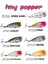 Fujın Tiny Popper Mini Lrf Popper FT03 Trans Iwashı 1