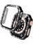Apple Watch 10/11 Serisi 42mm Ekran Koruyuculu Tek Sıra Kenar Taşlı Sert PC Kasa Koruyucu 1