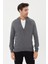 Klasik Kalıp Basic Fermuarlı Triko-T1131 4