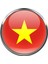 Vietnam Vietnamese Ülke Bayrağı Paslanmaz Çelik Pin 3D Yuvarlak Camlı Rozet 1