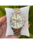 Newera Watch Çelik Kordon Gümüş-Altın Renk Erkek Kol Saati ST6325AG 2