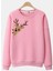 Geyik Noel Christmas Tasarım Baskılı 3 Iplik Geniş Kalıp Sweatshirt 1