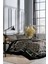 Art Deco Çift Kişilik Soft Life Saten Nevresim Takımı-Siyah 2